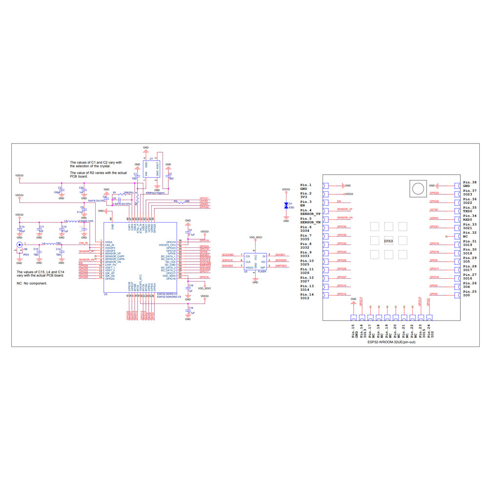 ESP32-WROOM-32UE-N4 (4MB)