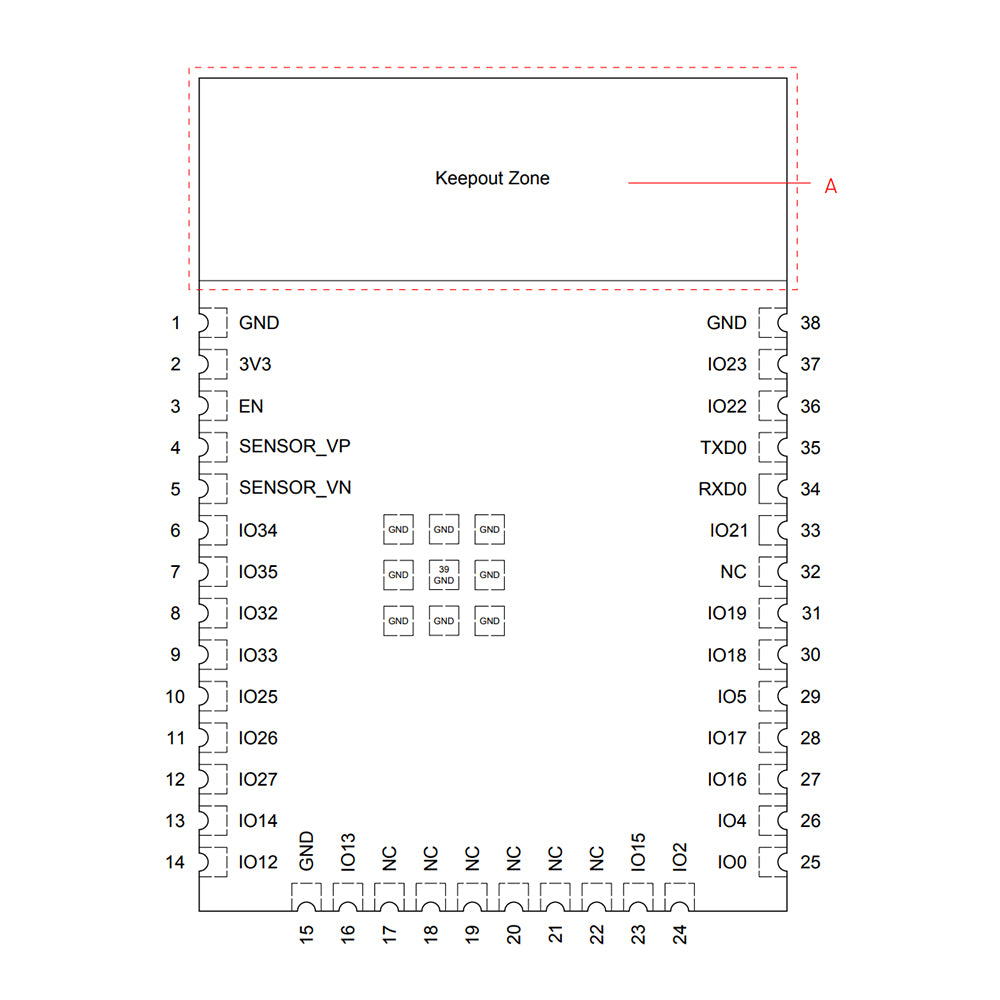 ESP32-WROOM-32UE-N4 (4MB)