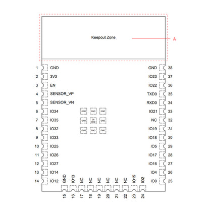 ESP32-WROOM-32UE-N4 (4MB)